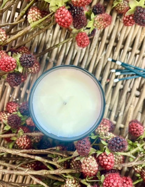 The Foragers Pocket Large Amber Glass Candle